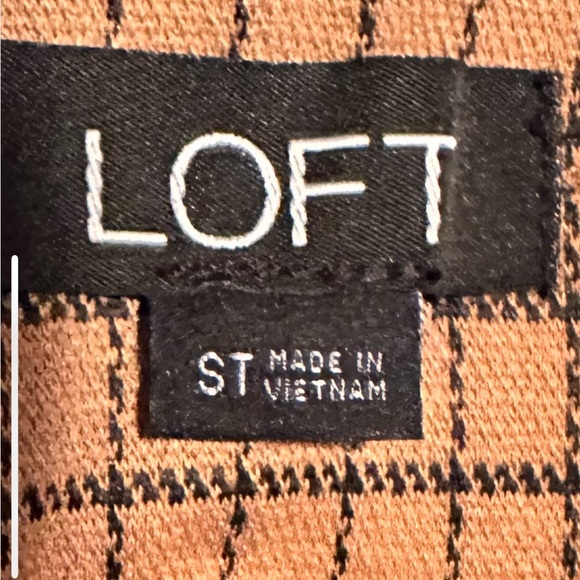 LOFT Checkered Ponte leggings size small tall - Picture 5 of 8